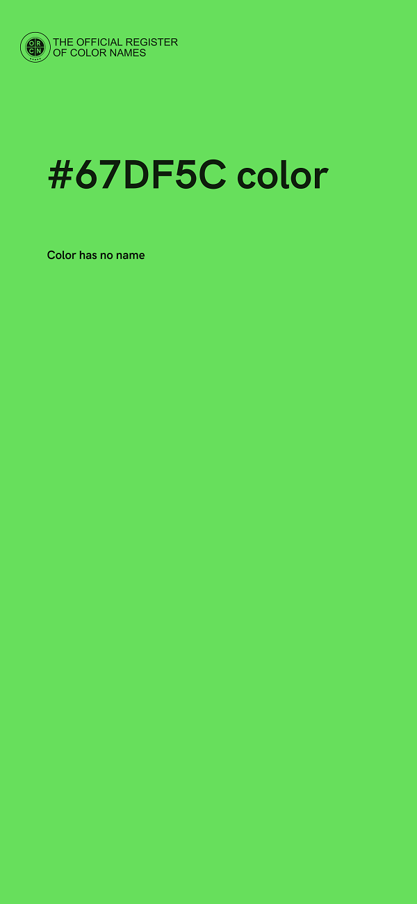 #67DF5C color image