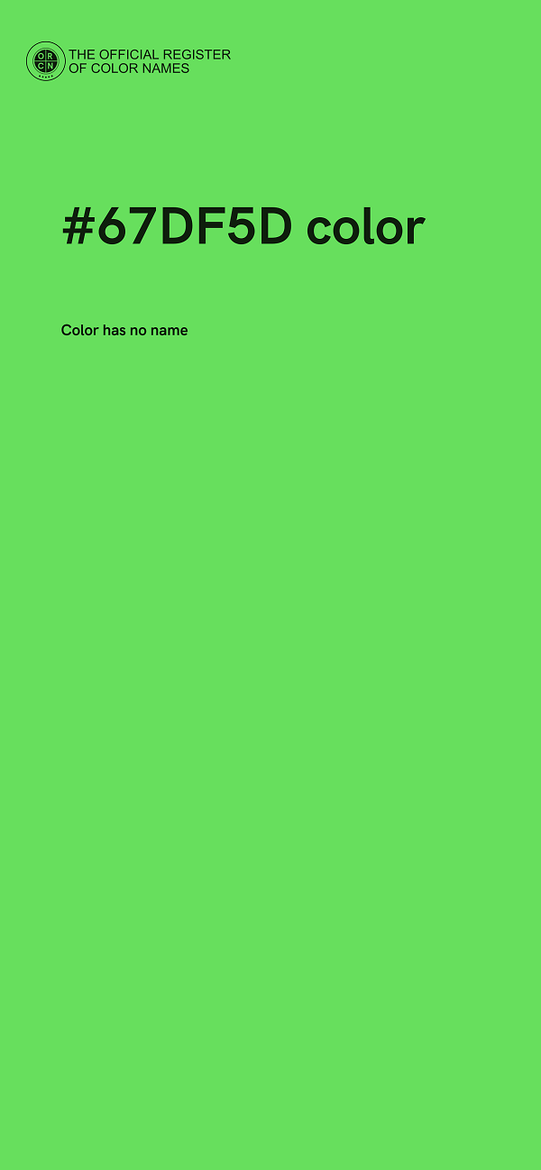 #67DF5D color image