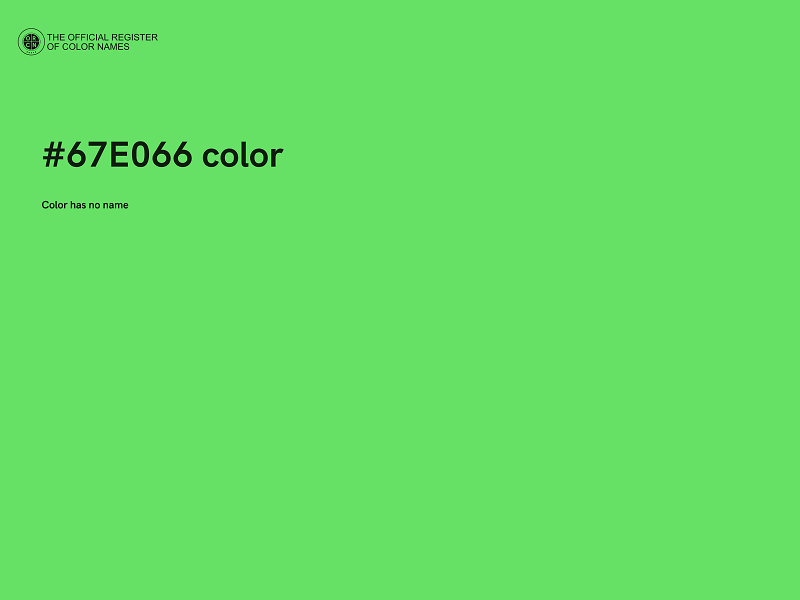 #67E066 color image
