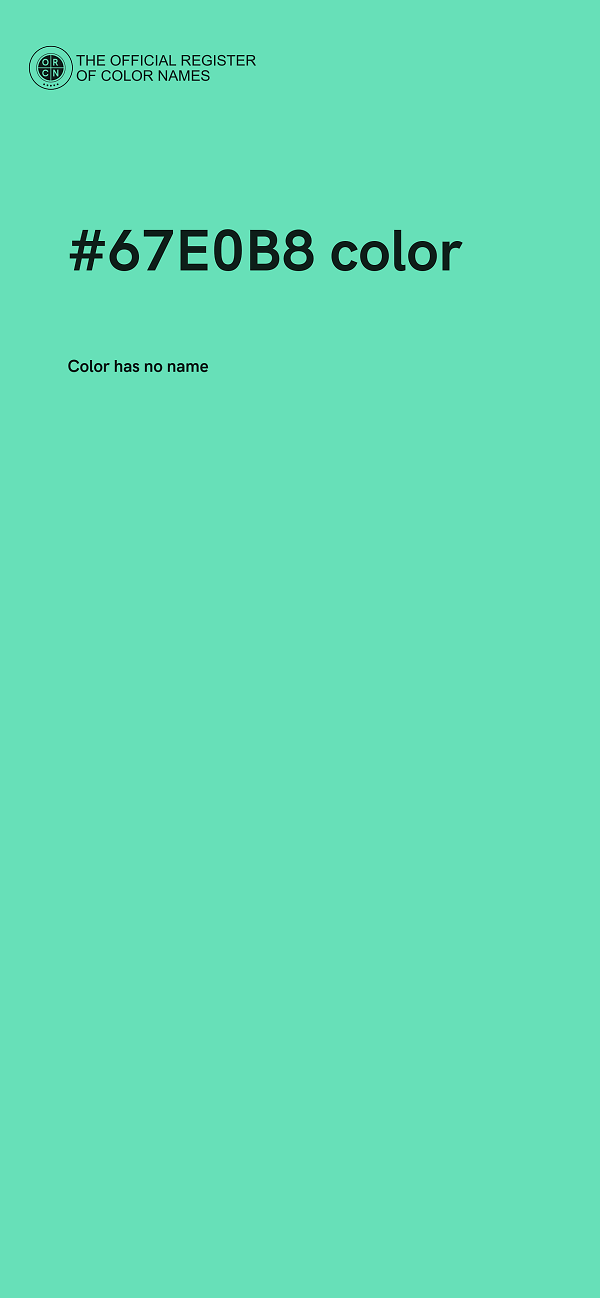 #67E0B8 color image