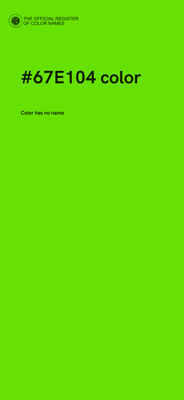 #67E104 color image