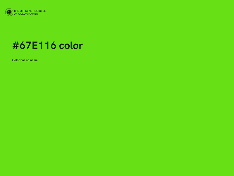 #67E116 color image
