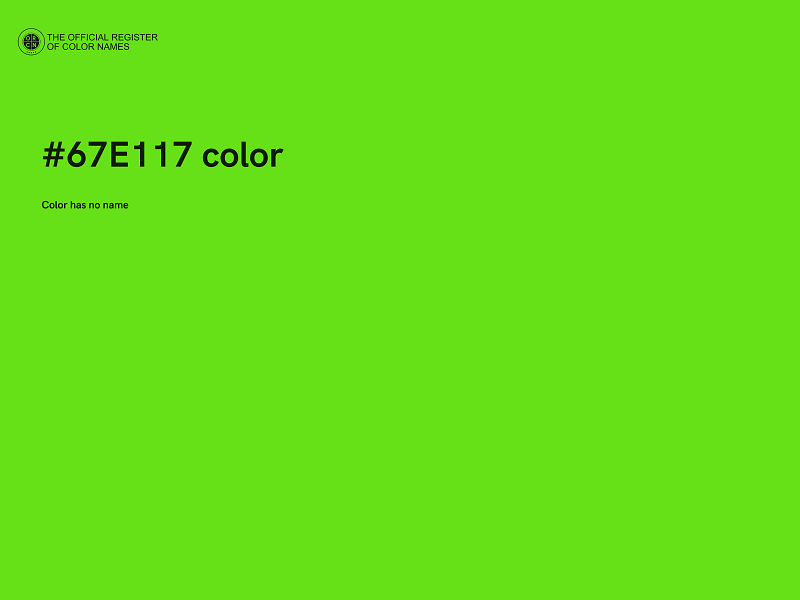 #67E117 color image