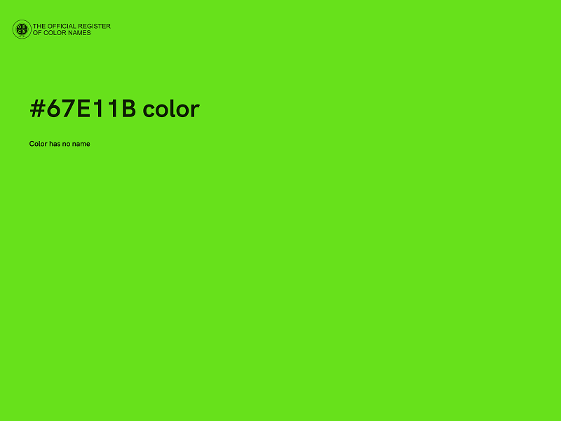 #67E11B color image