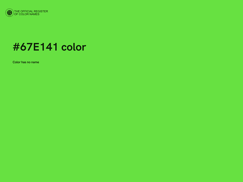 #67E141 color image