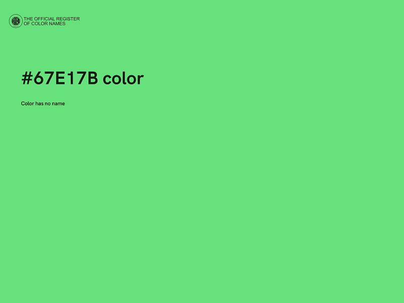 #67E17B color image