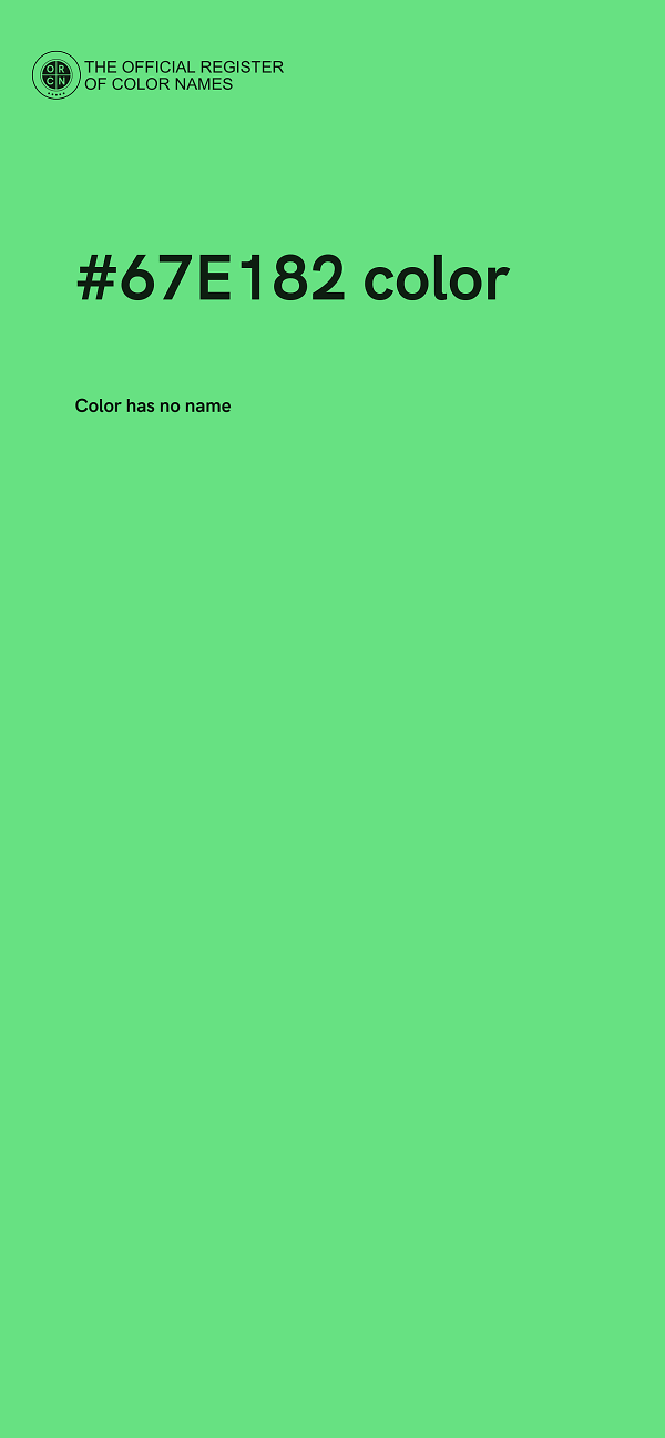 #67E182 color image