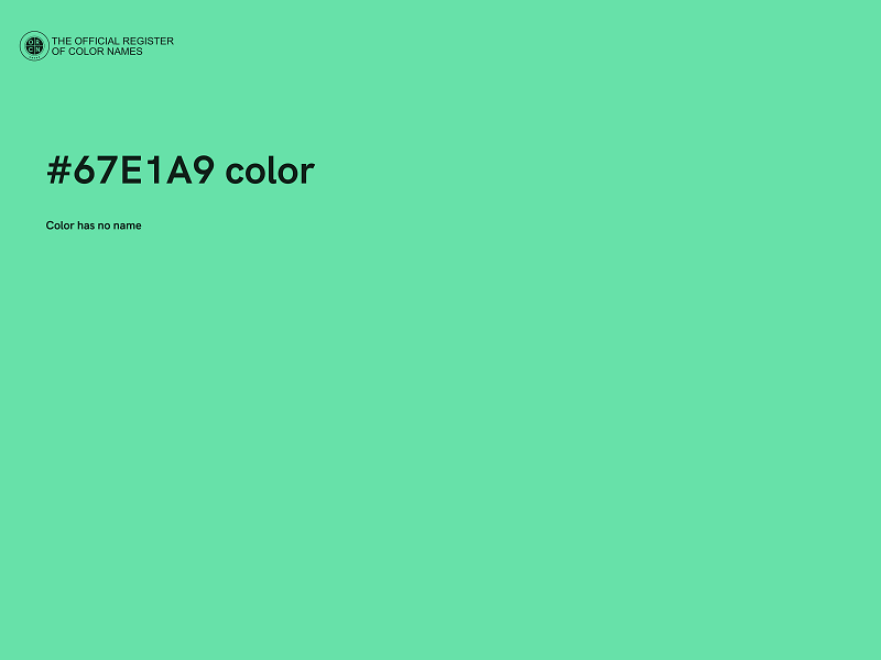 #67E1A9 color image