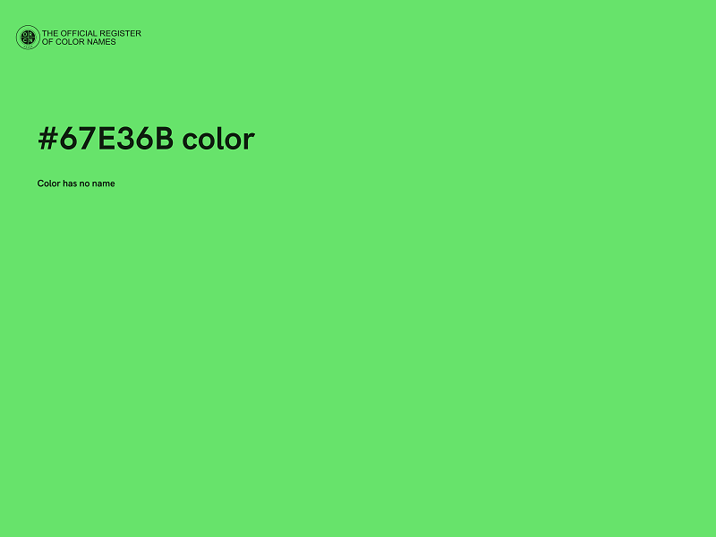 #67E36B color image