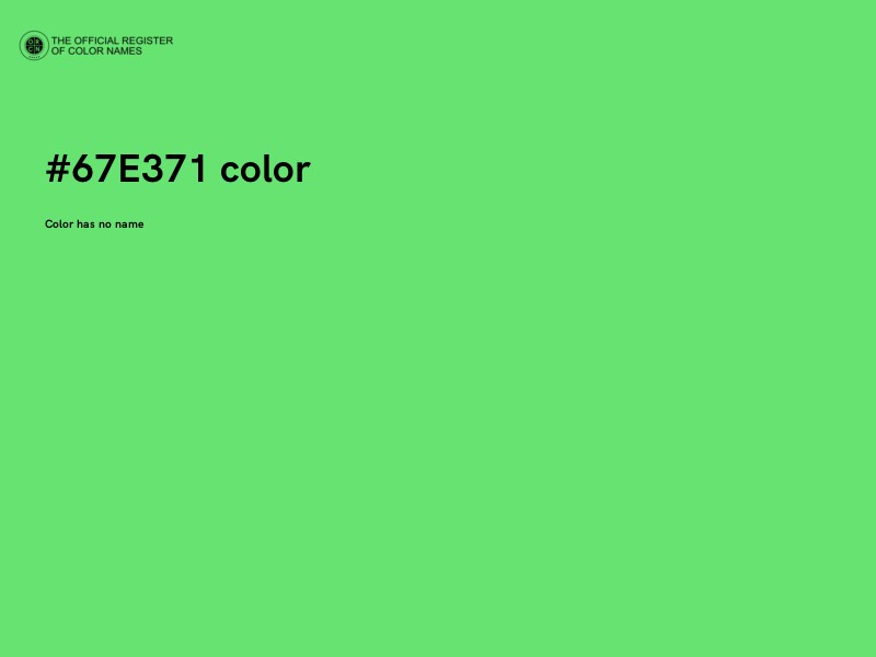 #67E371 color image