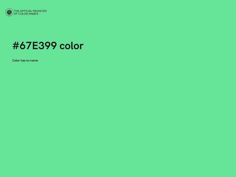 #67E399 color image