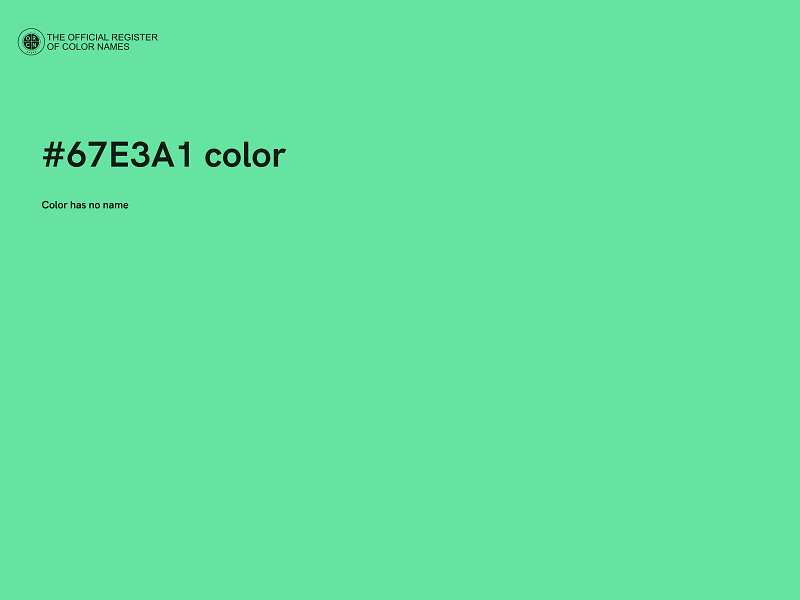 #67E3A1 color image