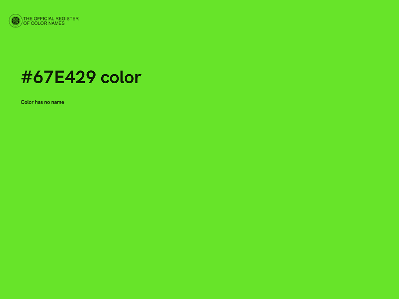 #67E429 color image