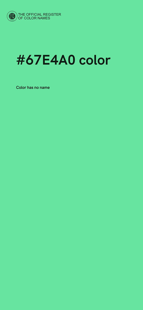 #67E4A0 color image