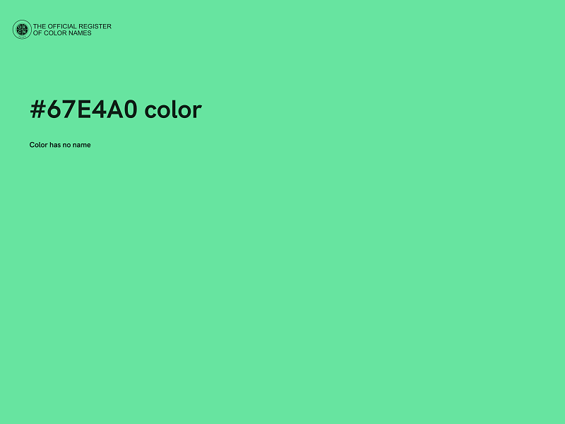 #67E4A0 color image