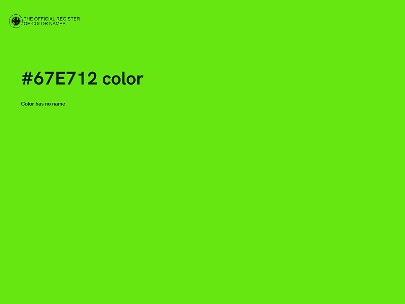 #67E712 color image