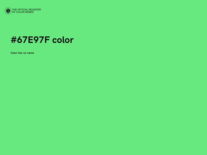 #67E97F color image