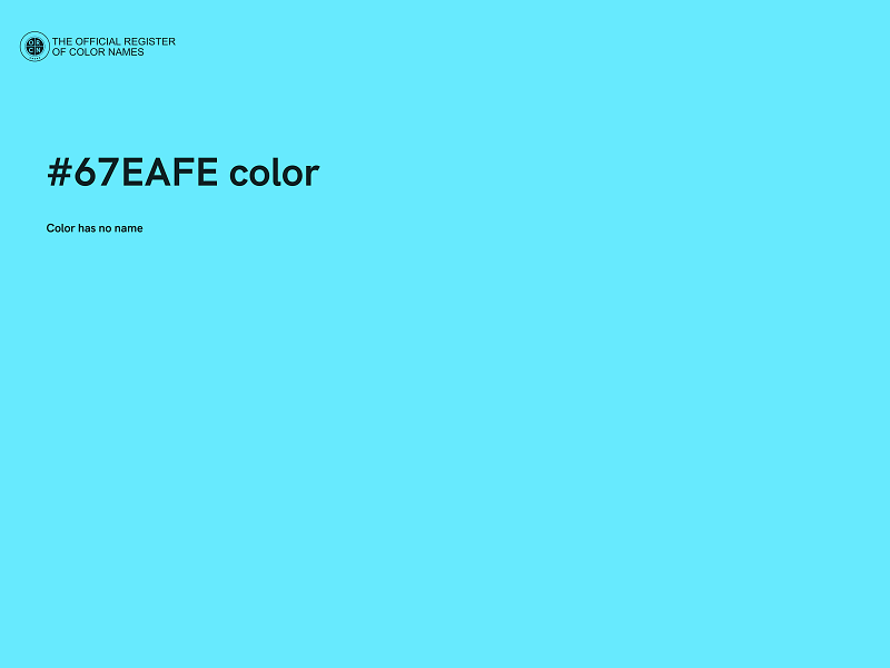 #67EAFE color image