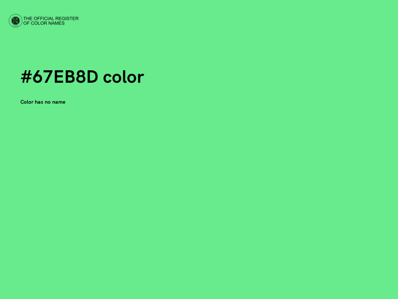 #67EB8D color image