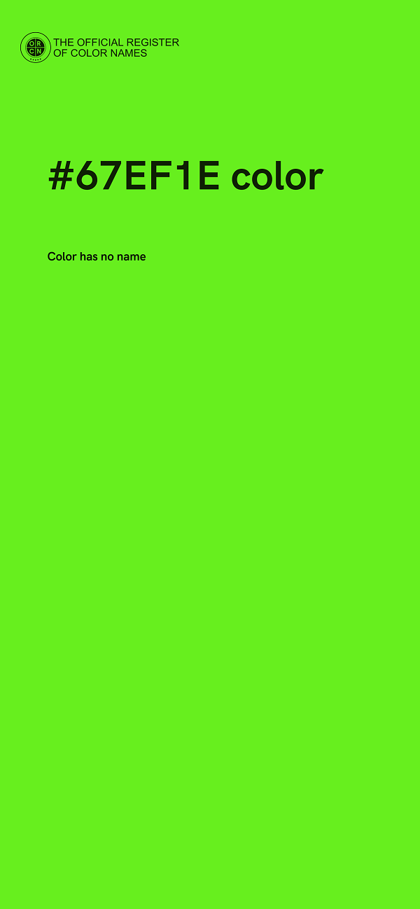 #67EF1E color image
