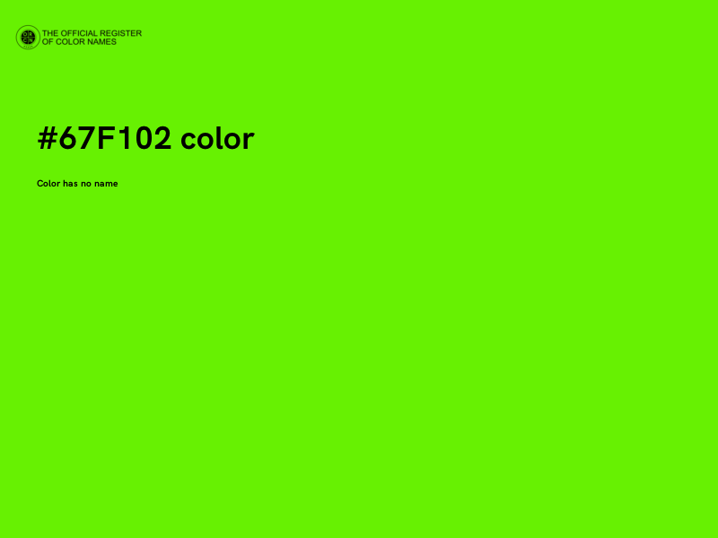 #67F102 color image
