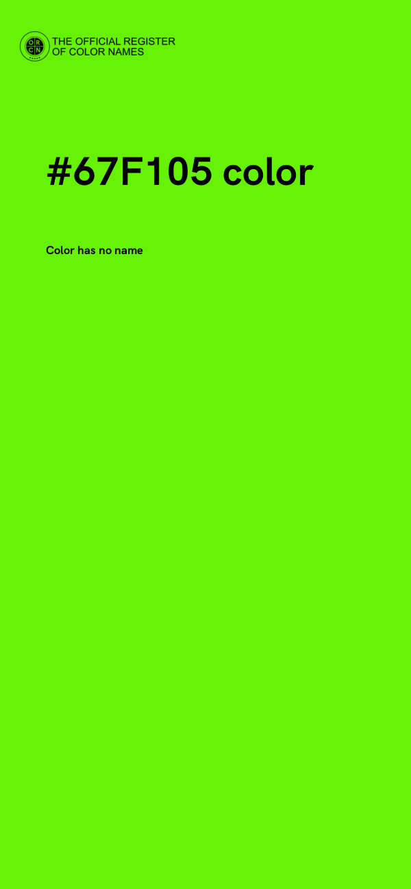 #67F105 color image
