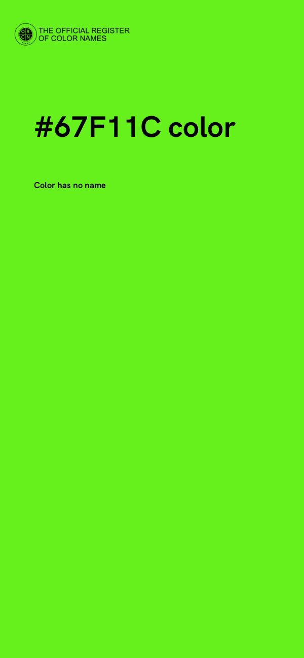 #67F11C color image
