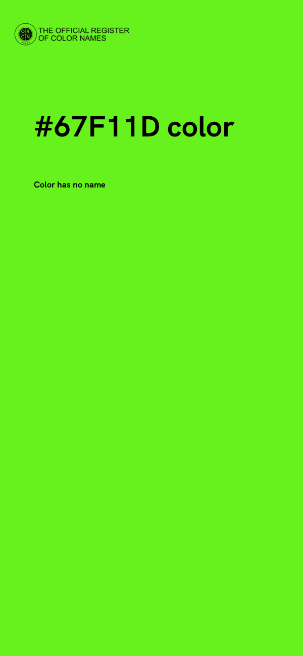 #67F11D color image