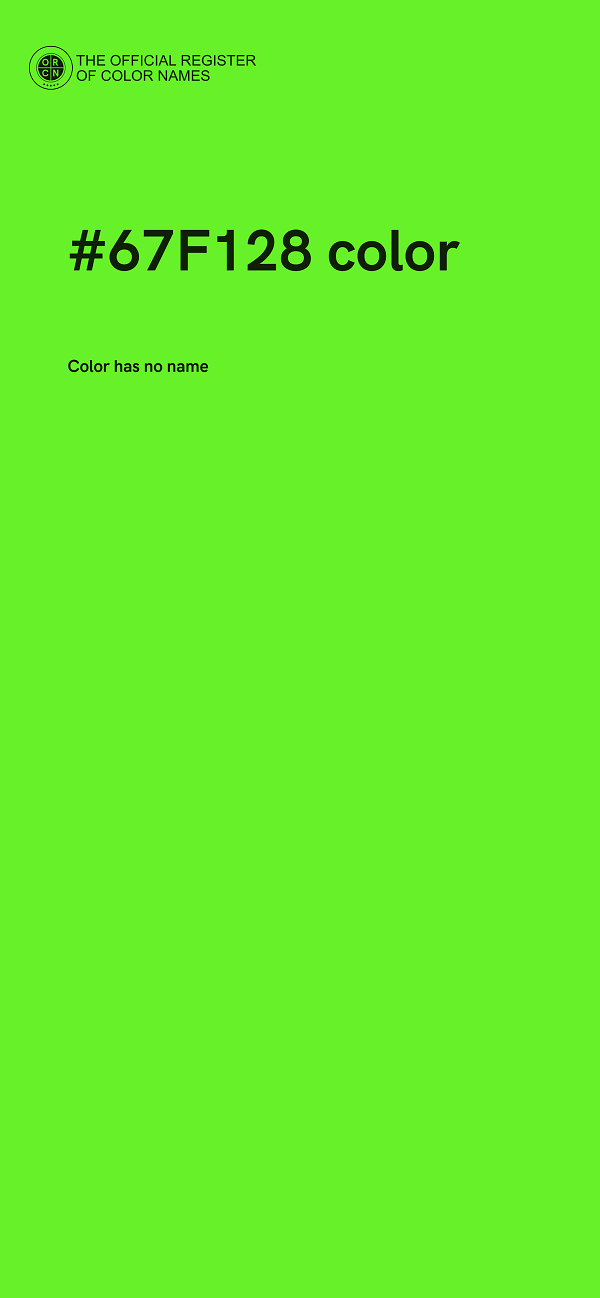 #67F128 color image
