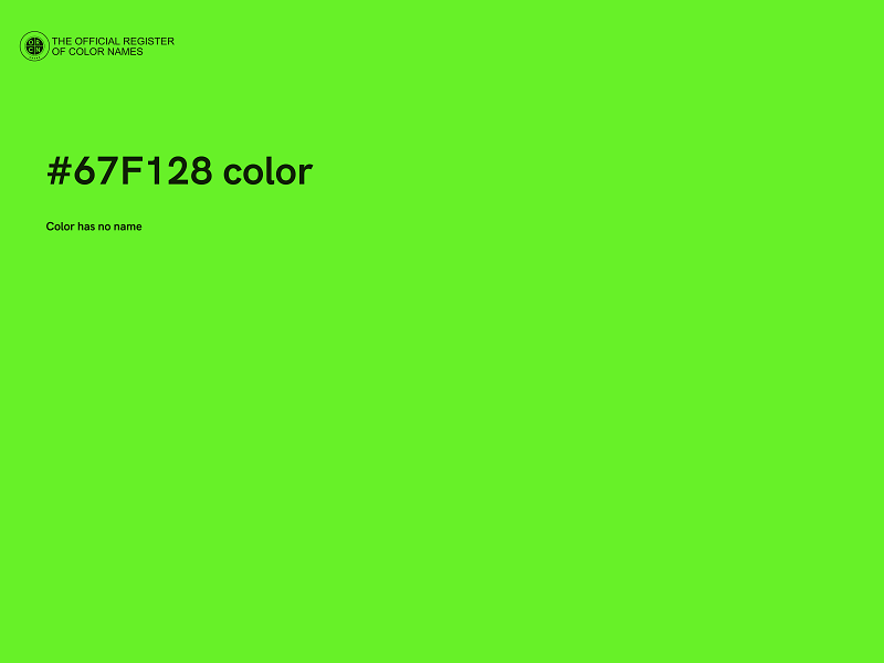 #67F128 color image