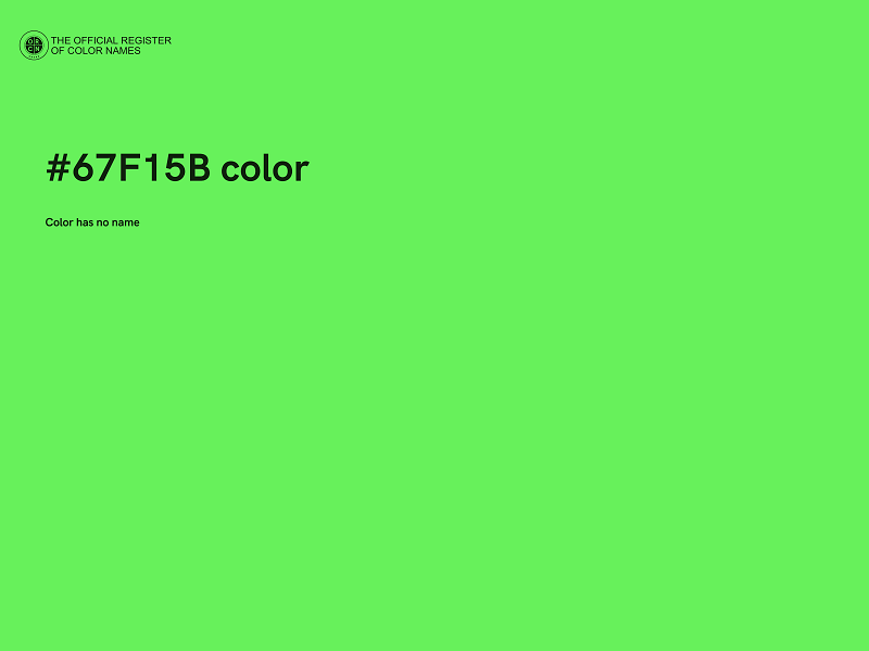 #67F15B color image