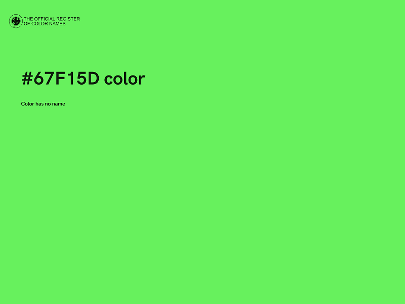 #67F15D color image