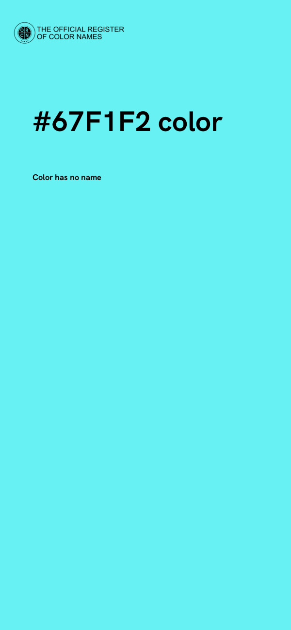 #67F1F2 color image