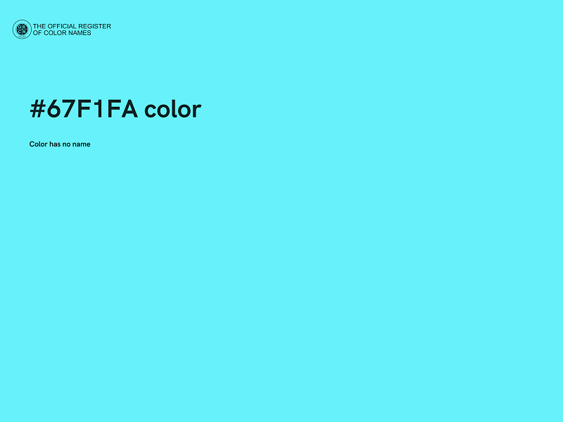 #67F1FA color image