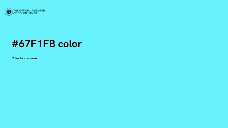#67F1FB color image
