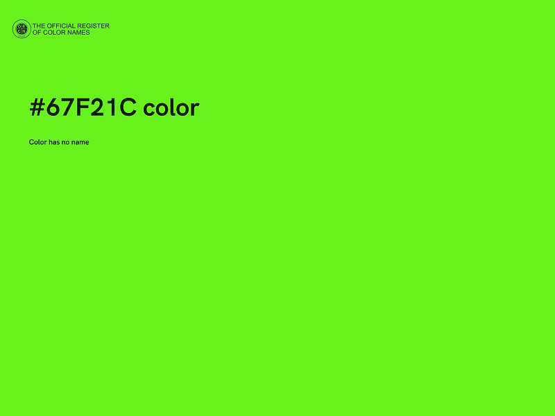 #67F21C color image