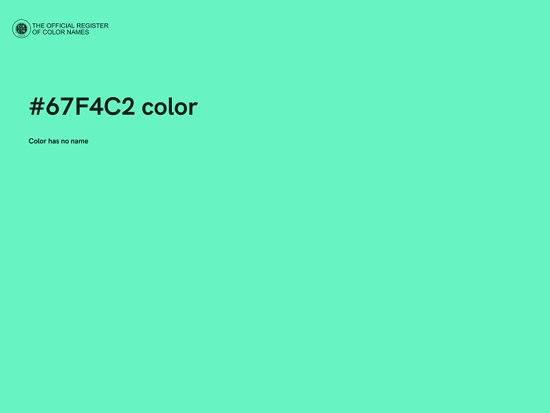 #67F4C2 color image