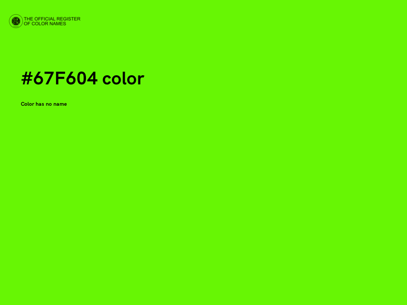 #67F604 color image