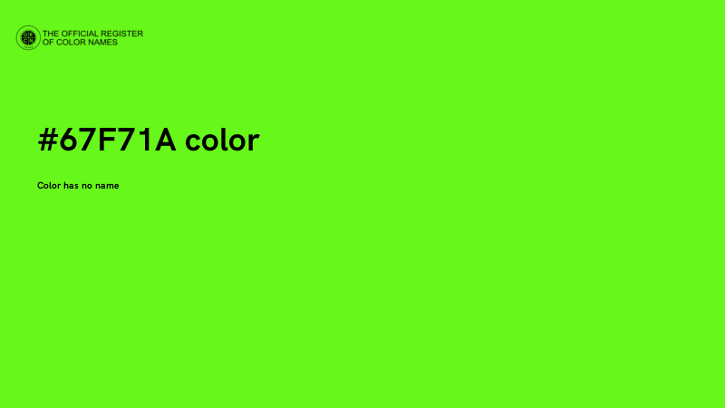 #67F71A color image