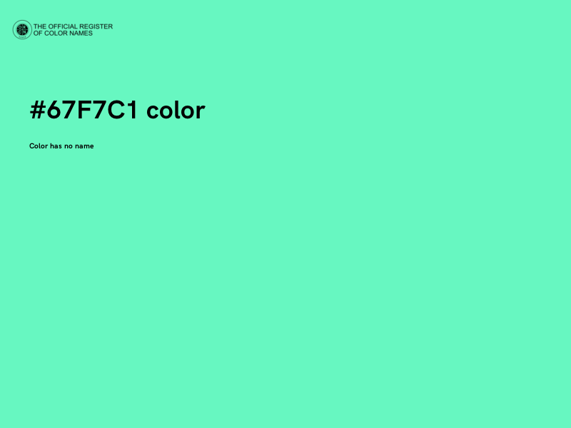 #67F7C1 color image
