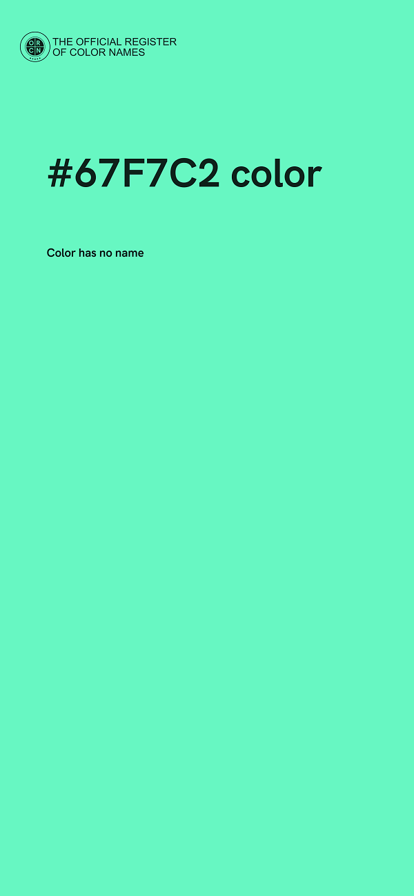 #67F7C2 color image
