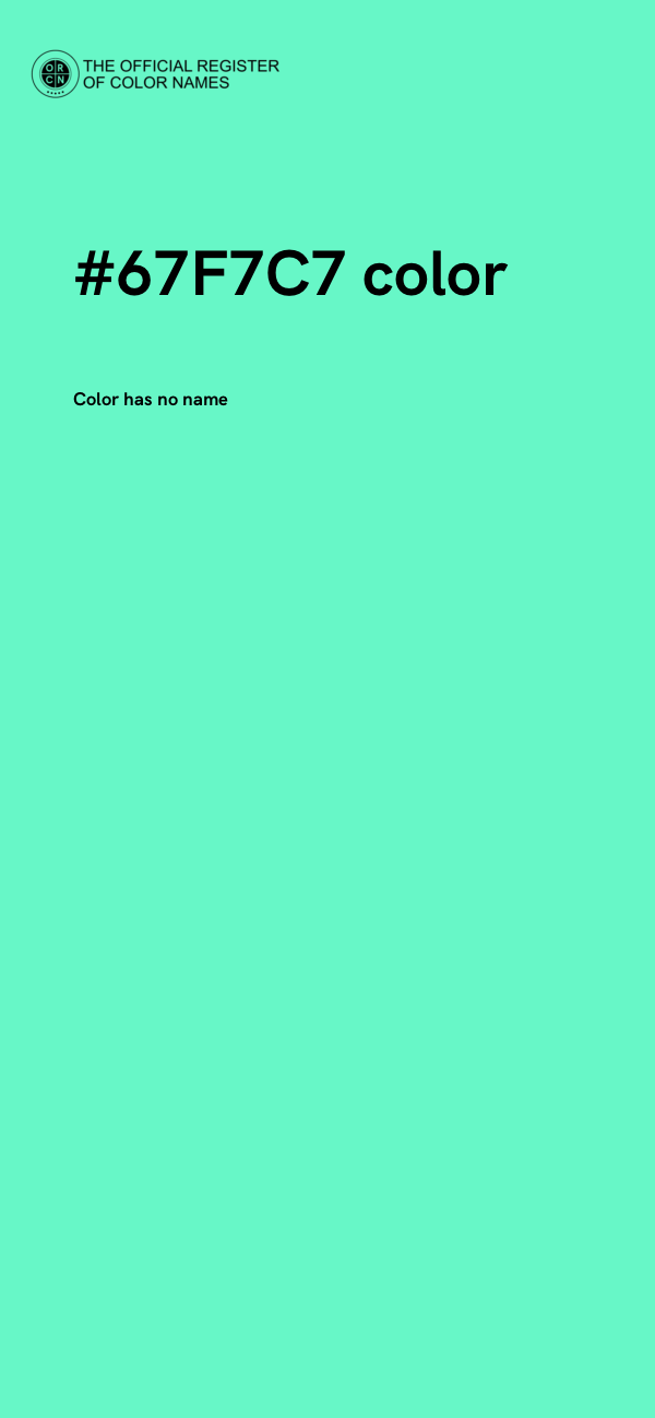 #67F7C7 color image