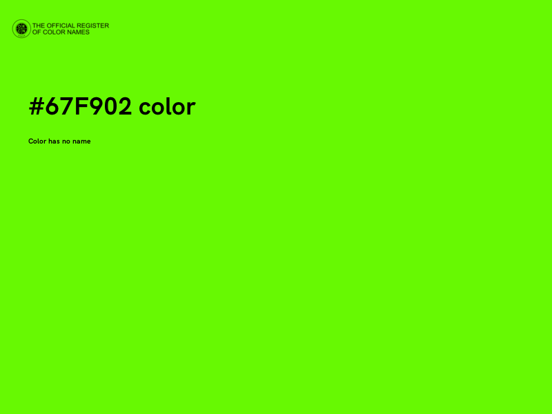 #67F902 color image