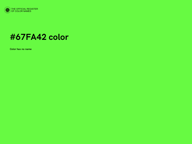 #67FA42 color image
