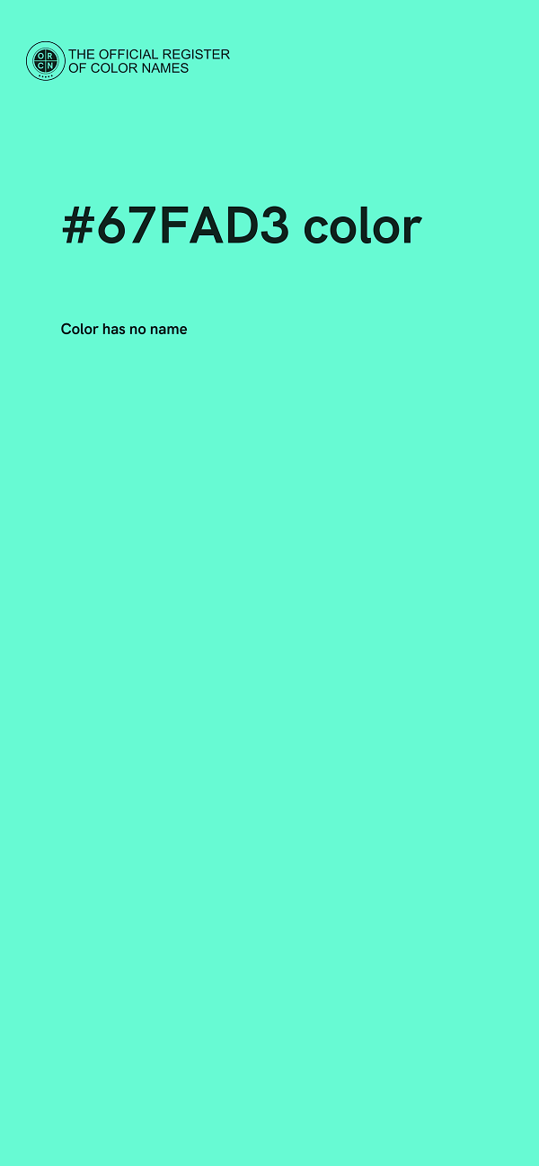 #67FAD3 color image