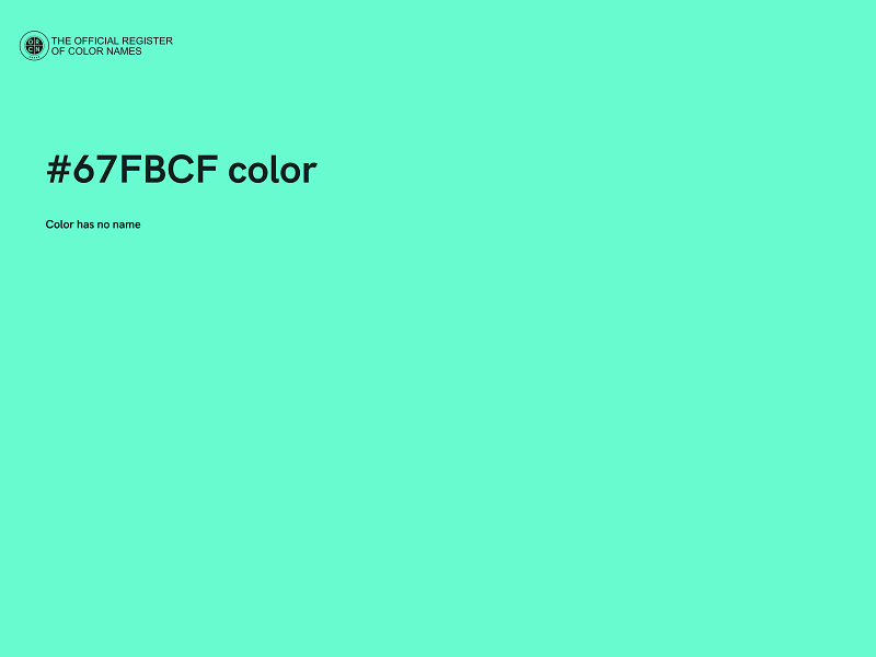 #67FBCF color image