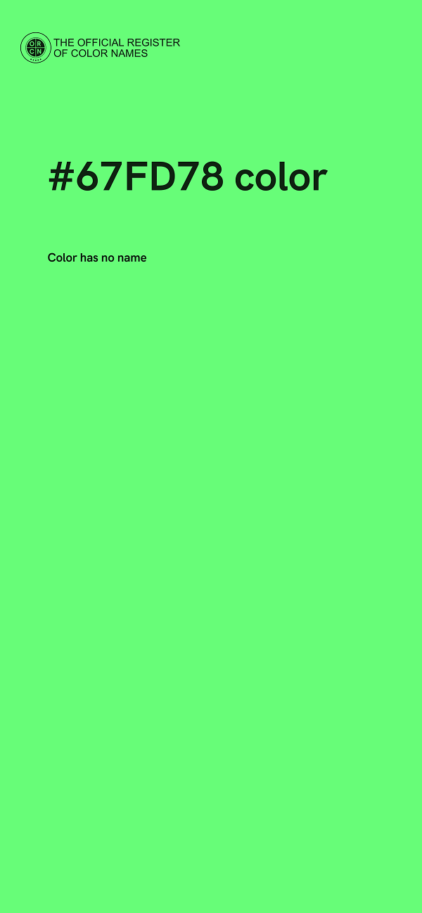 #67FD78 color image