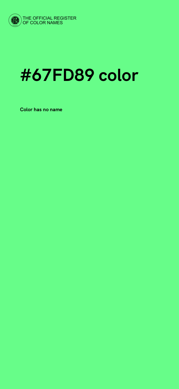 #67FD89 color image