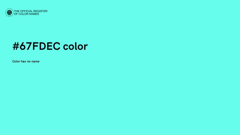 #67FDEC color image