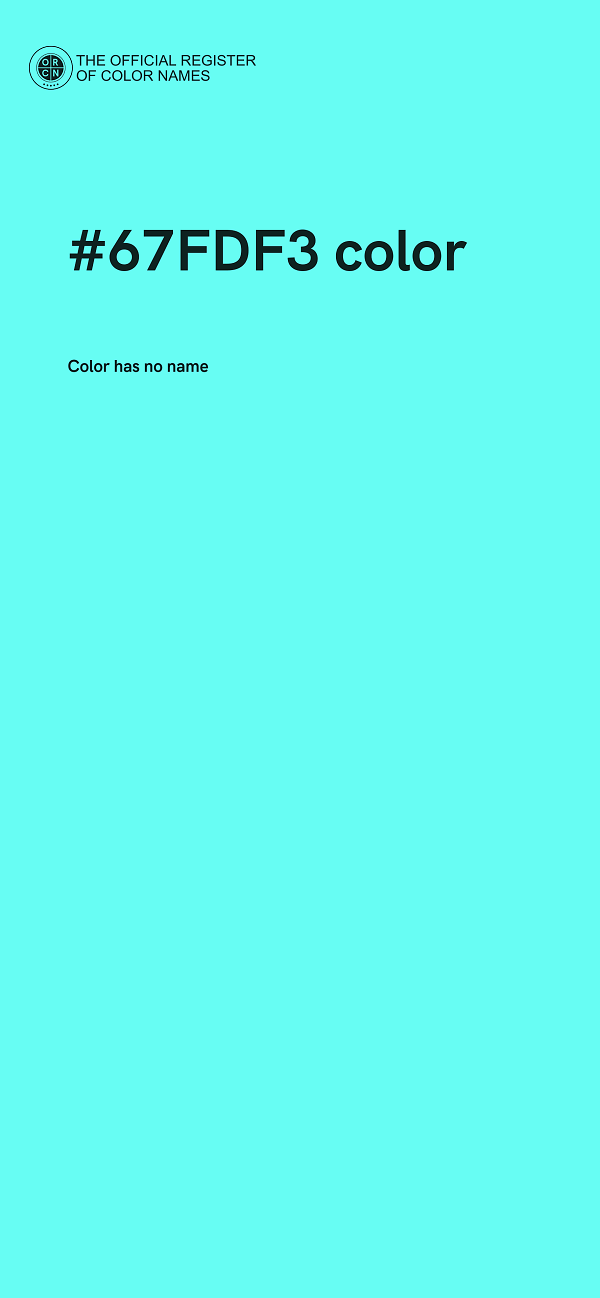 #67FDF3 color image